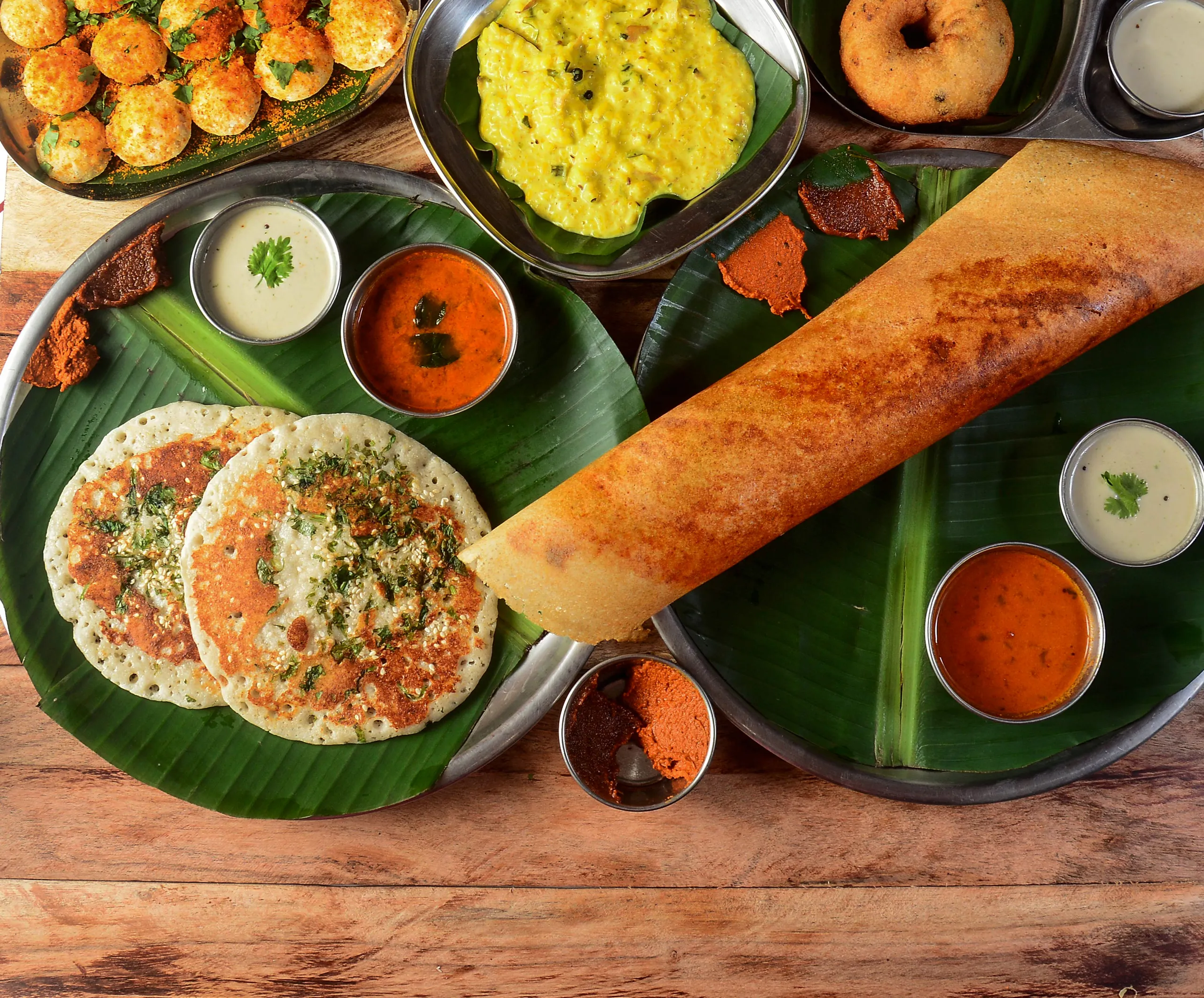 Traditional breakfast served at Vasthyam